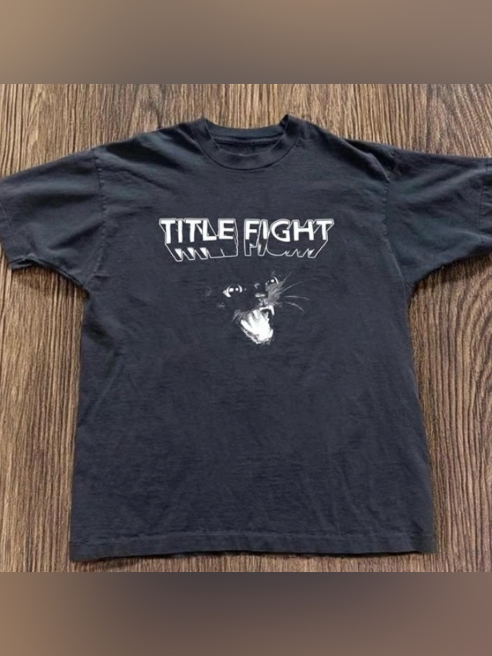 Title Fight Band T-Shirt Black Cat Graphic Tee